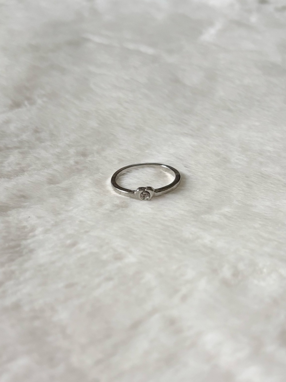 5/$8 🩷 MUST BUNDLE Silver CZ Bezel Ring - Picture 2 of 3